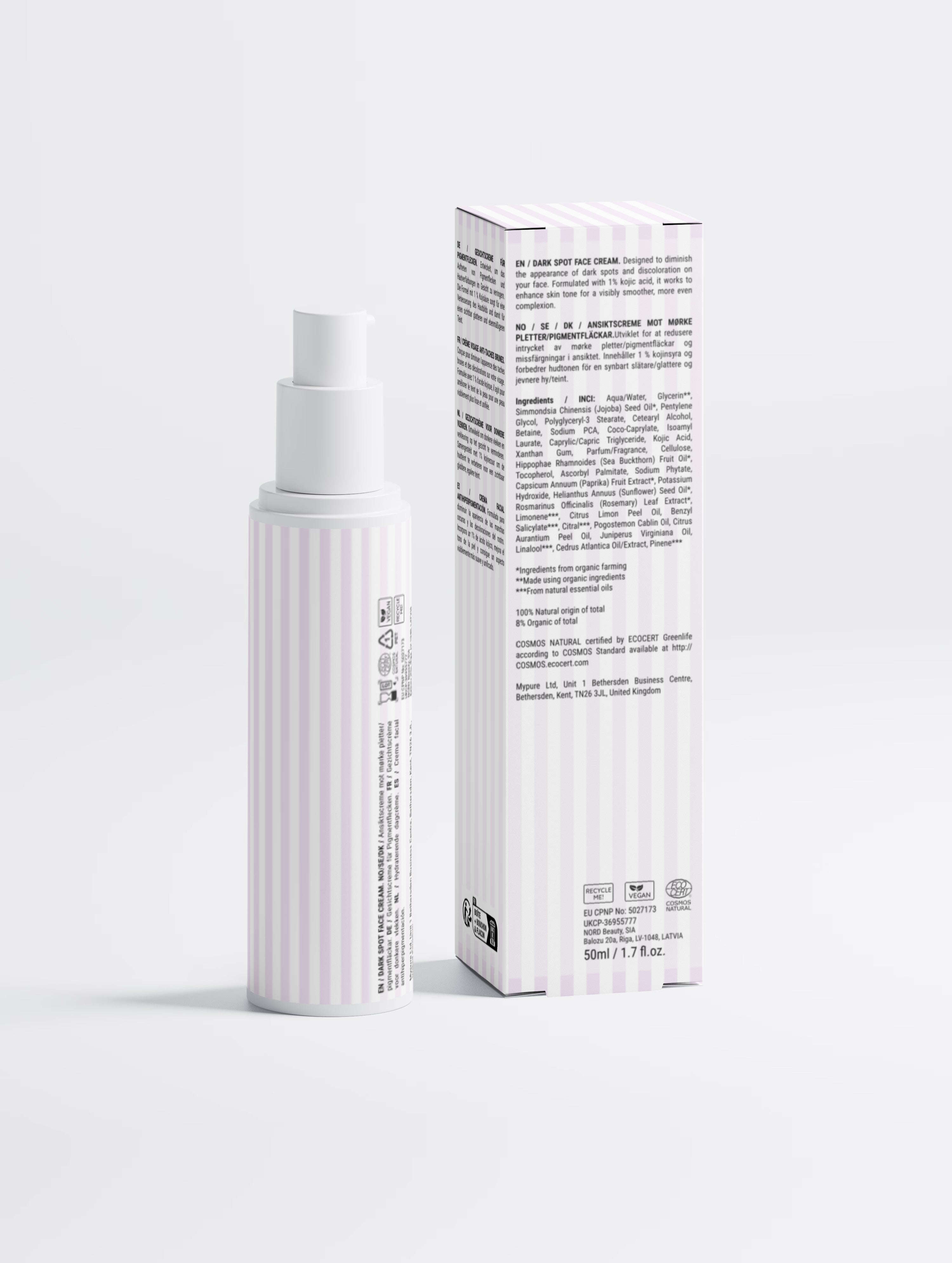 Dark Spot Face Cream with Kojic Acid